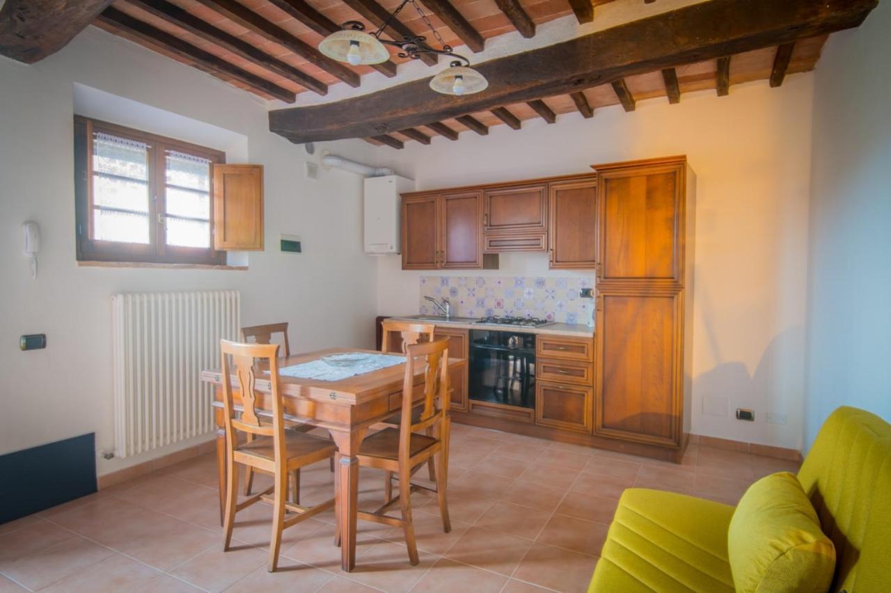 Ulivo-Chianti Charming Flat With Private Parking! Apartman Asciano Kültér fotó